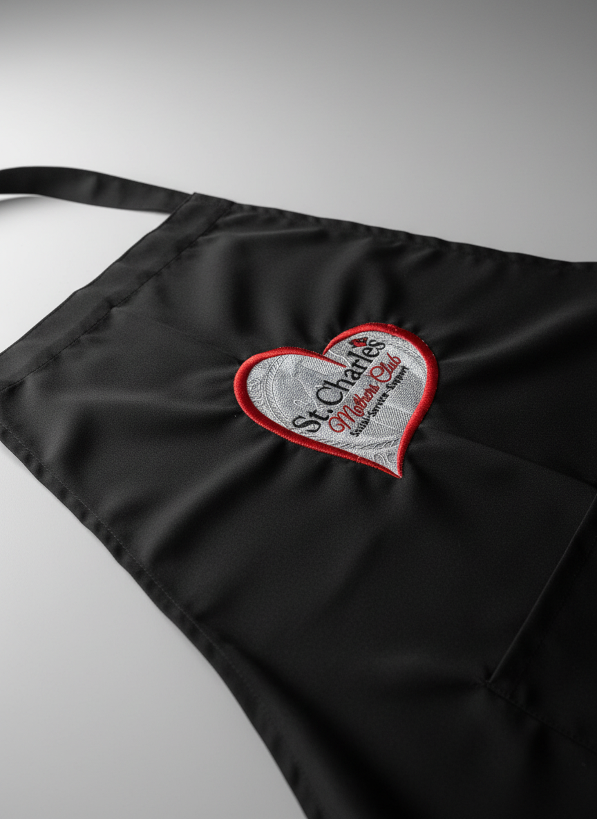 Custom Embroidered Apron – Personalized with Your Design