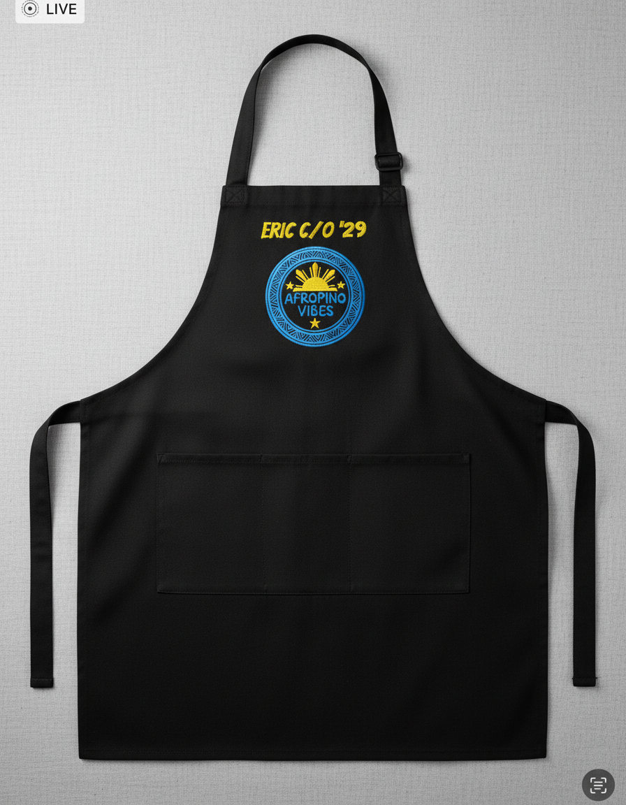 Custom Embroidered Apron – Personalized with Your Design