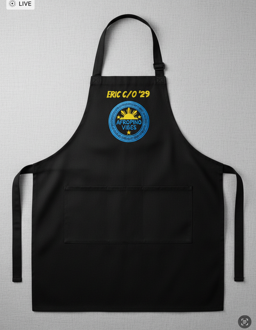 Custom Embroidered Apron – Personalized with Your Design